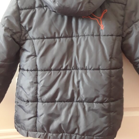 Boys Puma Fleece Lined Hooded Winter Jacket - Picture 8 of 11